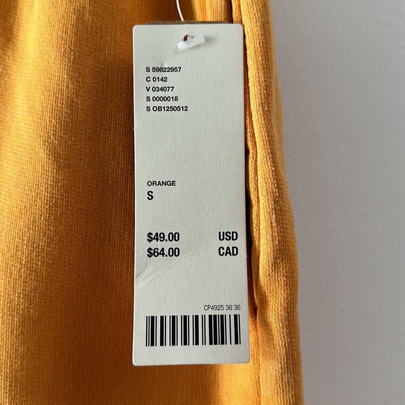 Urban outfitters olive slouchy sweatpant NWT Small Orange - Picture 8 of 8